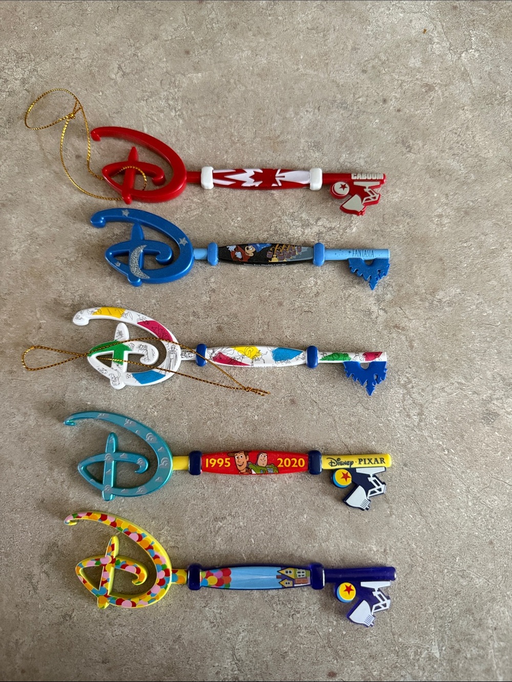 Disney Collectible Keys - Set of 5